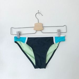 Black and Blue Bikini Bottoms